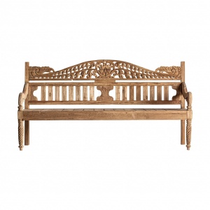 BANCHETA MECULA REF. 28981, CULOARE NATURALA, STIL RUSTIC, DIN LEMN MASIV DE TEAK, VIC