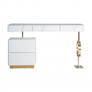 BIROU/CONSOLA NEVA REF. 29768, DIN METAL, STICLA SI MDF, STIL MODERN, VIC