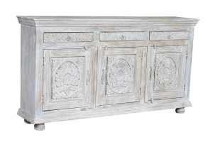 BUFET DESSI 6407, MARO/ALB, DIN LEMN DE MANGO, STIL SHABBY CHIC G&C - Img 4