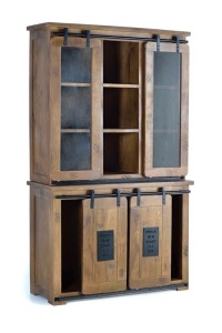 BUFET KIRA 200CM, MARO/NEGRU, DIN LEMN DE MANGO/METAL, GINER Y COLOMER - Img 4