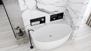 CADA REA MALTA, 170 CM, ALB, DIN ACRIL, CALITATE SUPERIOARA - Img 3