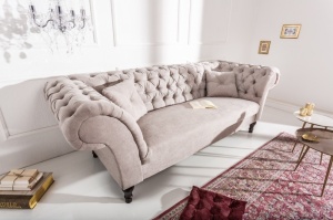 CANAPEA CLASICA PARIS 230CM, DIN CATIFEA GRI COD 40146, EXTRAVAGANTA