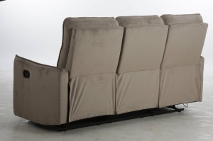 CANAPEA CONFORTABILA TRAVIS 3, BEJ 40, TAPITERIE DIN CATIFEA, CU FUNCTIE DE RABATARE, STIL MODERN, SIGNAL - Img 2