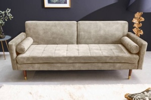 CANAPEA EXTENSIBILA, 195CM, CATIFEA DE CULOAREA SAMPANIEI, ARTIM GROUP SELECTION