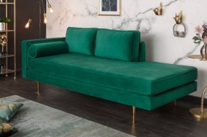 CANAPEA/ PAT DE ZI, DIVAN 195CM, CATIFEA VERDE, DESIGN RETRO, ARTIM SELECT GROUP