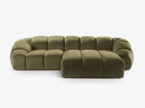COLTAR DIANA, DREAPTA, 3 LOCURI, 294 CM, DIVERSE CULORI SI MATERIALE, DESIGN DEOSEBIT - Img 11