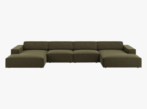 COLTAR JODIE, 6 LOCURI, 364 CM, DIVERSE CULORI SI MATERIALE, DESIGN DEOSEBIT - Img 5