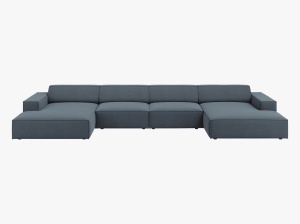 COLTAR JODIE, 6 LOCURI, 364 CM, DIVERSE CULORI SI MATERIALE, DESIGN DEOSEBIT - Img 15