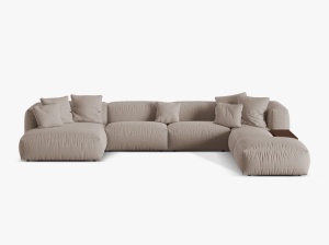 COLTAR MARTINA DREAPTA, 4+ LOCURI, 406 CM, DIVERSE CULORI SI MATERIALE, DESIGN DEOSEBIT - Img 3