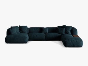 COLTAR MARTINA DREAPTA, 4+ LOCURI, 406 CM, DIVERSE CULORI SI MATERIALE, DESIGN DEOSEBIT - Img 13