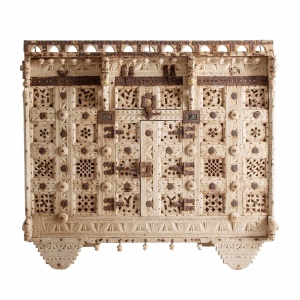 COMODA CHIAYI REF. 27860, DIN LEMN MASIV DE TEC, STIL VINTAGE, VIC