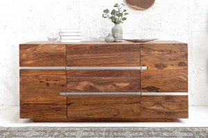 COMODA DIN LEMN MASIV FIRE&EARTH 38113 - DESIGN VINTAGE/INDUSTRIAL - Img 2