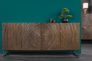 COMODA LIVING 177CM, LEMN DE MANGO SI CADRUL DIN METAL, ARTIM GROUP COLLECTION - Img 3