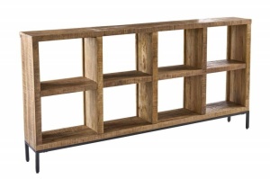 COMODA/RAFT 170X95CM, IRON CRAFT, COD 42376, DIN LEMN MANGO, STIL INDUSTRIAL - Img 5