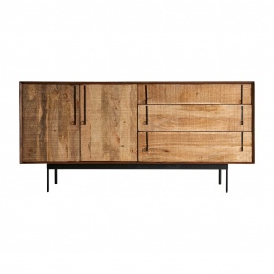 COMODA TRAP REF. 26276, DIN LEMN MASIV SI METAL, STIL INDUSTRIAL, VIC
