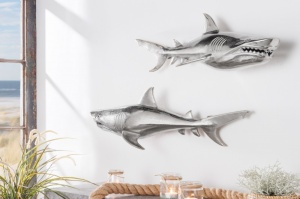 DECORATIUNE SET 2 BUC, RECHIN, DIN METAL ARGINTIU, COD 42983