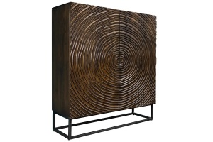 DULAP LIVING, 120CM, LEMN DE MANGO/METAL, NEGRU/MARO, 3D, ARTIM GROUP COLLECTION - Img 6