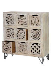 DULAP LIVING RITUAL 102CM, LEMN DE MANGO SI METAL, GINER Y COLOMER - Img 5