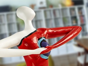 FIGURINA DECORATIVA FEMME, 51x58 CM, DIN RASINA, STIL MODERN - Img 4