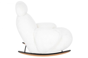 FOTOLIU BALANSOAR PLUSH FUR, ALB, DIN TEXTIL PLUSAT, STIL MODERN B2 - Img 3