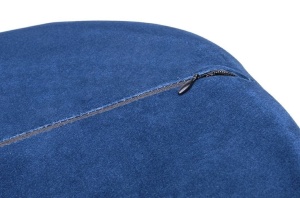 FOTOLIU CONFORTABIL EGG SZEROKI VELVET, BLEUMARIN/CROM, DIN CATIFEA SI METAL, STIL MODERN B2 - Img 3
