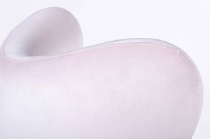 FOTOLIU CONFORTABIL EGG SZEROKI VELVET, ROZ DESCHIS 30/AURIU, DIN CATIFEA SI METAL, STIL MODERN B2 - Img 3