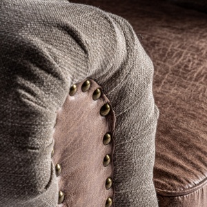 FOTOLIU CONFORTABIL LOCRI REF. 27131, DIN LEMN MASIV, TEXTIL SI POLIESTER, STIL CHESTERFIELD, VIC - Img 4