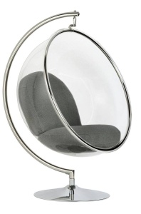 FOTOLIU EXCLUSIVIST BUBBLE STAND, GRI INCHIS/TRANSPARENT/CROM, DIN ACRIL SI CASMIR, STIL MODERN