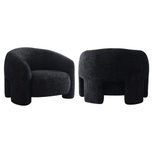 FOTOLIU LOUNGE MILANIA, BE LOVELY 17, BLACK, S5168, TAPITERIE BUMBAC, STIL MODERN