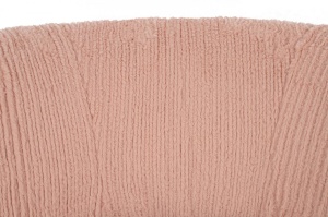 FOTOLIU LOW TEDDY, ROZ/AURIU, TAPITERIE DIN TEXTIL PLUSAT, STIL MODERN, B2 - Img 7