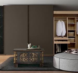 LADA PENTRU DEPOZITARE/CUFAR MOON 80CM, MARO, LEMN DE MANGO SI DETALII DIN BRONZ, GINER Y COLOMER