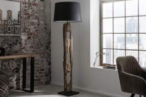 LAMPADAR , BARRACUDA 177CM, COD 41043, DIN LEMN SI BAZA DE METAL