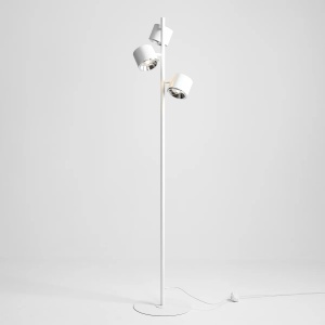 LAMPADAR BOT, 3 BRATE, 165 CM, ALB, DIN METAL, STIL MODERN