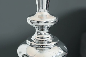 LAMPADAR DEOSEBIT, LUCIE, ALB/ARGINTIU 160CM DIN METAL SI NAILON - Img 4