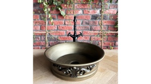 LAVOAR REA BETTY, 43,5 CM, BRONZ, DIN CERAMICA, CALITATE SUPERIOARA - Img 4
