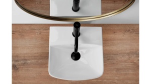 LAVOAR REA SELMA, ALB, 34 CM, DIN CERAMICA, CALITATE SUPERIOARA - Img 5