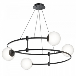 LUSTRA BALANCE MOD317PL-04B, DIN METAL SI STICLA, STIL MODERN, MAYTONI