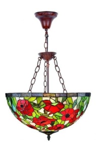 LUSTRA DEOSEBITA TIFFANY, COD Y16564+C3, DIN METAL SI STICLA