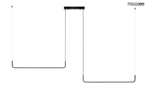 LUSTRA LED EXCLUSIVISTA, SHAPE DUO 120CM, METAL SI LED, DESIGN MODERN - Img 2