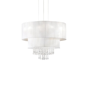 LUSTRA OPERA SP4, ALB, DIN CRISTAL, STIL MODERN