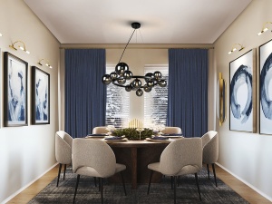 LUSTRA/PLAFONIERA ASTROS, 92 CM, NEGRU MAT/FUMURIU, DIN METAL SI STICLA, STIL MODERN - Img 2
