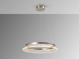 LUSTRA/PLAFONIERA SENDRA, 60 CM, CROM/TRANSPARENT, DIN METAL SI ACRIL, STIL MODERN - Img 3