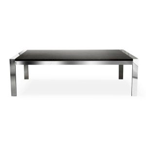 MASA DINING ASHENTO, DIN METAL SI MDF, GRI CENUSA/ARGINTIU , STIL MODERN ATR