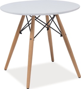 MASA DINING/CAFENEA SOHO 80X80 ALB/FAG STIL SCANDINAV SIGNAL - Img 3