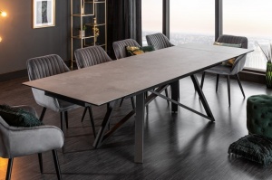 MASA DINING EXTENSIBILA, ATLAS 180/220/260CM, COD 40840, ASPECT DE BETON/CERAMICA
