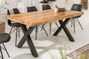 MASA DINING, IRON CRAFT 160CM, LEMN MASIV DE MANGO SI METAL, ARTIM GROUP SELECTION