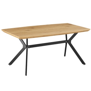 MASA DINING MEDITER, STEJAR/NEGRU, STIL MODERN, TK