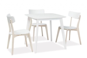 MASA DINING SIGMA, 80x80, ALBA, DIN LEMN SI MDF, STIL SCANDINAV, SIGNAL - Img 1