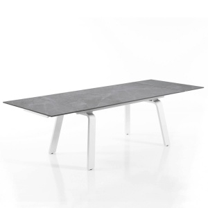 MASA ELEGANTA DIN CERAMICA 160/240CM, DEEM, COD 4655, STIL MODERN, REALIZATA DIN METAL SI CERAMICA - Img 2