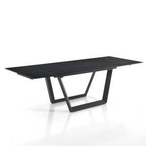 MASA ELEGANTA EXTENSIBILA 160/240CM, RAUL 2, COD 555, STIL MODERN, REALIZATA DIN METAL SI CERAMICA - Img 2